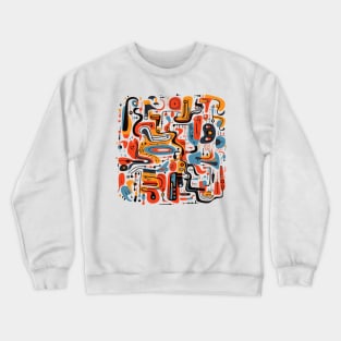 Mid Century Abstract Jazz Crewneck Sweatshirt